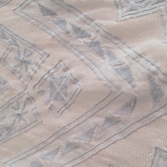 Anthropologie meadow rose light blue mesh top - Picture 2 of 7